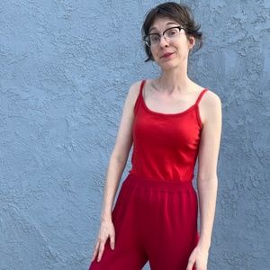 1990s red tank top in Medium Capsule Wardrobe summer basic